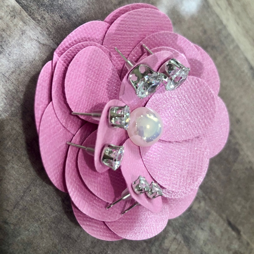 Cubic Zirconia Stud Earrings 3 Pairs - Picture 3 of 6